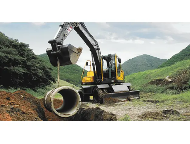 колышный экскаватор volvo ew145b 03